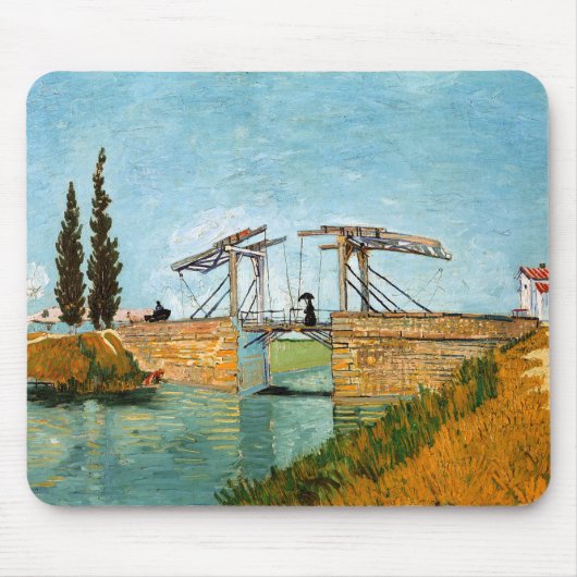 Vincent van Gogh - Langlois Bridge in Arles #3 Muismat (Voorkant)