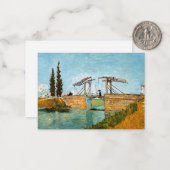 Vincent van Gogh - Langlois Bridge in Arles #3 Notitiekaartje (Voorkant / Achterkant in situ)