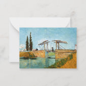 Vincent van Gogh - Langlois Bridge in Arles #3 Notitiekaartje (Voorkant)