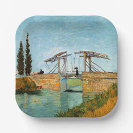 Vincent van Gogh - Langlois Bridge in Arles #3 Papieren Bordje