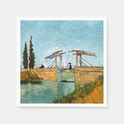 Vincent van Gogh - Langlois Bridge in Arles #3 Servet (Voorkant)
