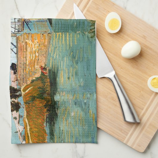 Vincent van Gogh - Langlois Bridge in Arles #3 Theedoek (Quarter Fold)