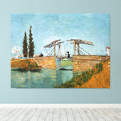 Vincent Van Gogh  Langlois Bridge in Arles Canvas Afdruk (Insitu (Houten vloer))