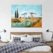 Vincent Van Gogh  Langlois Bridge in Arles Canvas Afdruk (Insitu (Slaapkamer))