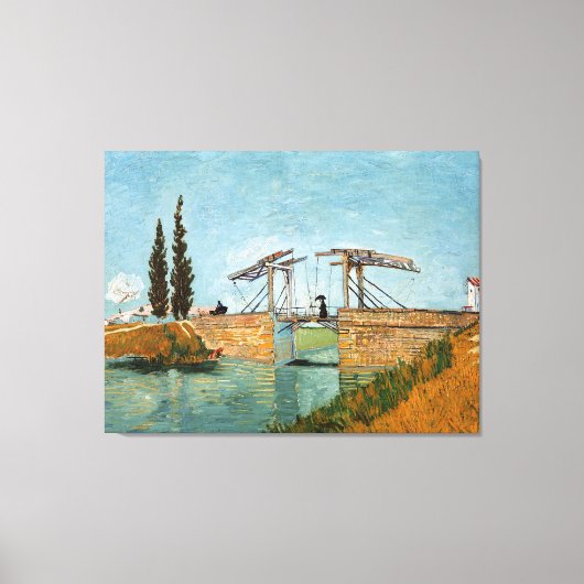 Vincent Van Gogh  Langlois Bridge in Arles Canvas Afdruk (Voorkant)