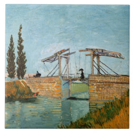 Vincent Van Gogh  Langlois Bridge in Arles Tegeltje