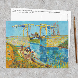 Vincent van Gogh - Langloisbrug bij Arles #1 Briefkaart