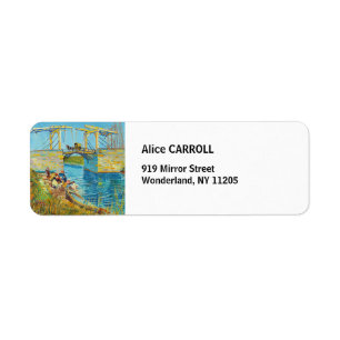 Vincent van Gogh - Langloisbrug bij Arles #1 Etiket