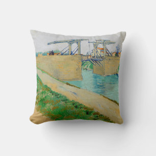 Vincent van Gogh - Langloisbrug bij Arles #2 Kussen