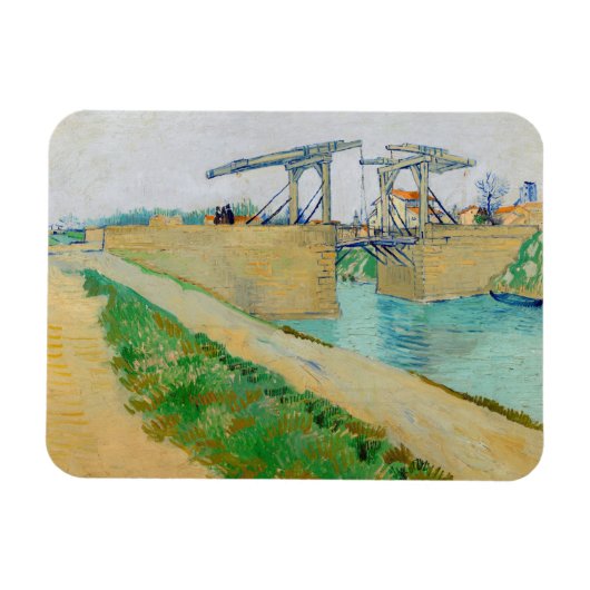 Vincent van Gogh - Langloisbrug bij Arles #2 Magneet (Horizontaal)