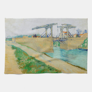 Vincent van Gogh - Langloisbrug bij Arles #2 Theedoek