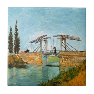 Vincent van Gogh - Langloisbrug bij Arles #3 Tegeltje