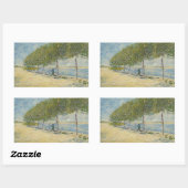 Vincent van Gogh - langs de Seine Rechthoekige Sticker (Vel)
