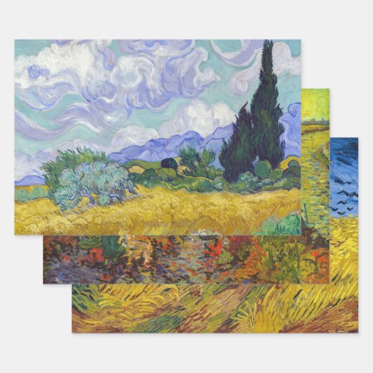 Vincent Van Gogh - Lanscapes Selection Inpakpapier Vel (Set)