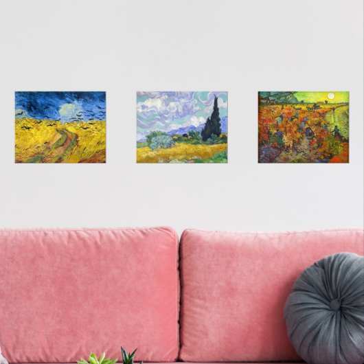 Vincent Van Gogh - Lanscapes Selection Muurkunst Sets (Woonkamer)