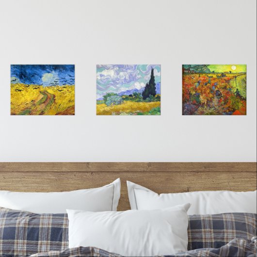 Vincent Van Gogh - Lanscapes Selection Muurkunst Sets (Slaapkamer)