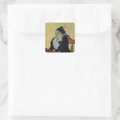 Vincent van Gogh | L'Arlesienne 1888 Vierkante Sticker (Tas)