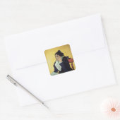 Vincent van Gogh | L'Arlesienne 1888 Vierkante Sticker (Envelop)