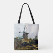 Vincent van Gogh Le Moulin de Blute-Fin Tote Bag (Achterkant)