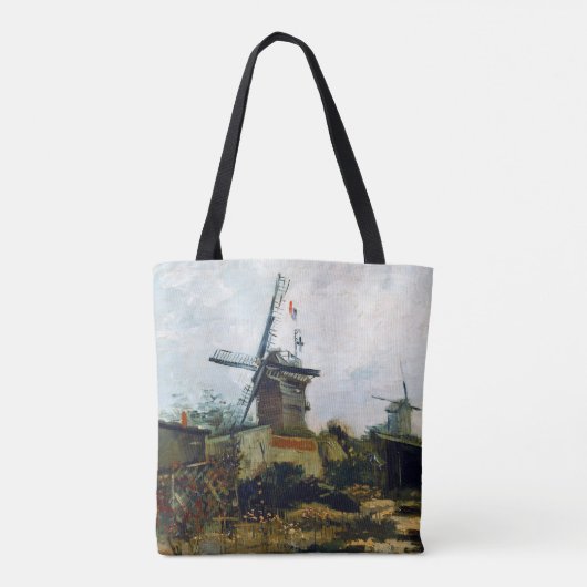 Vincent van Gogh Le Moulin de Blute-Fin Tote Bag (Achterkant)