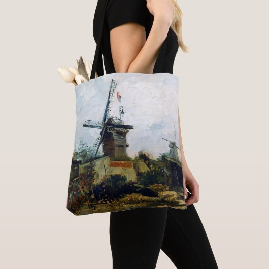 Vincent van Gogh Le Moulin de Blute-Fin Tote Bag (Dichtbij)