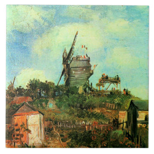 Vincent van Gogh, Le Moulin de la Galette 3, Tegeltje