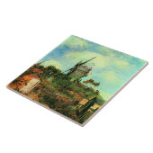 Vincent van Gogh, Le Moulin de la Galette 3, Tegeltje (Zijkant)
