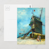 Vincent van Gogh Le Moulin de la Galette Briefkaart (Voorkant / Achterkant)