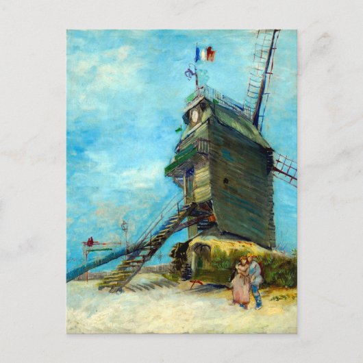 Vincent van Gogh Le Moulin de la Galette Briefkaart (Voorkant)