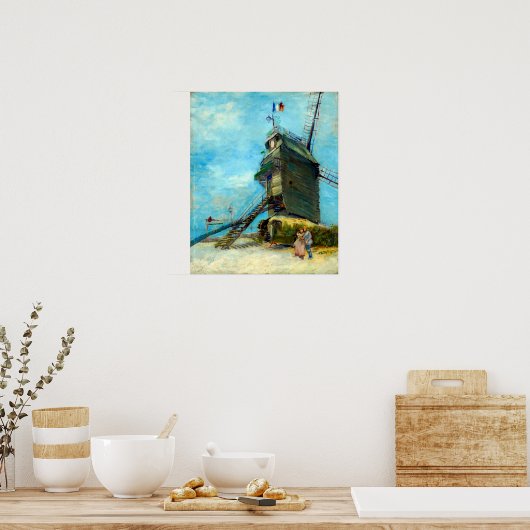 Vincent van Gogh Le Moulin de la Galette Poster (Keuken)