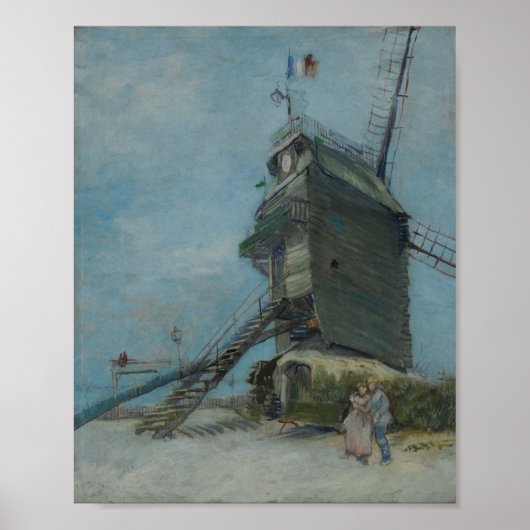 Vincent van Gogh - Le Moulin de la Galette Poster (Voorkant)