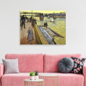 Vincent van Gogh | Le Pont de Trinquetaille Arles Canvas Afdruk (Insitu (Woonkamer))