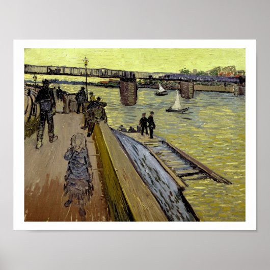Vincent van Gogh | Le Pont de Trinquetaille Arles Poster (Voorkant)