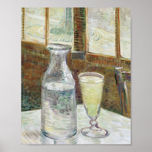 Vincent Van Gogh leeft nog steeds met Absinthe Fin Poster (Voorkant)
