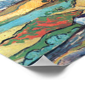 Vincent Van Gogh - Les Alpilles Mountain Landscape Poster (Hoek)