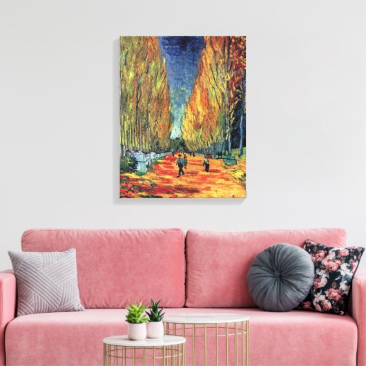 Vincent Van Gogh - Les Alyscamps Canvas Afdruk (Insitu (Woonkamer))