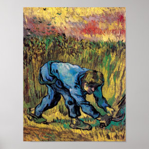 Vincent Van Gogh - Maaier Met Sikkel - Fijne Kunst Poster