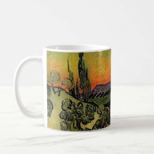 Vincent Van Gogh maanlandschap Koffiemok (Links)