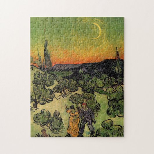 Vincent Van Gogh maanlandschap Legpuzzel (Verticaal)