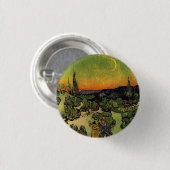 Vincent Van Gogh maanlandschap Ronde Button 3,2 Cm (Voorkant /achterkant)