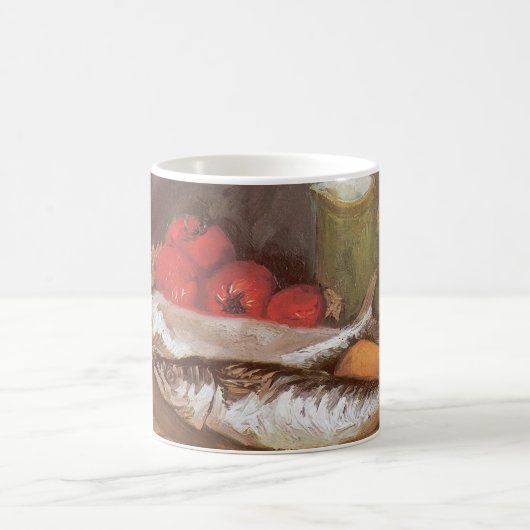 Vincent van Gogh - Mackerels, Citroenen en Tomaten Koffiemok (Center)