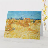 Vincent van Gogh, maïsoogst in de Provence Kaart (Gele Bloem)