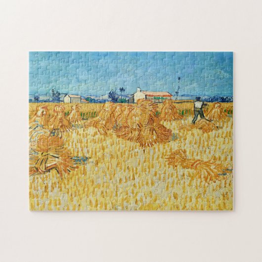 Vincent van Gogh, maïsoogst in de Provence Legpuzzel (Horizontaal)