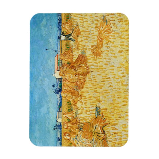 Vincent van Gogh, maïsoogst in de Provence Magneet (Verticaal)