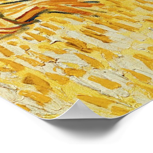 Vincent van Gogh, maïsoogst in de Provence Poster (Hoek)