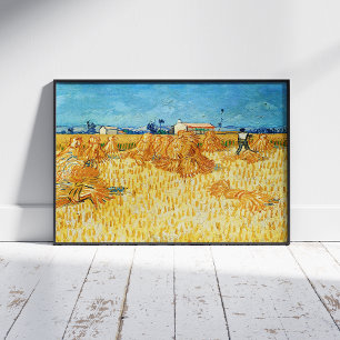 Vincent van Gogh, maïsoogst in de Provence Poster