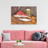 Vincent van Gogh - Makreel, citroenen en tomaten Canvas Afdruk (Insitu (Woonkamer))