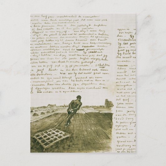 Vincent van Gogh | Man dat een harnas trekt Briefkaart (Voorkant)