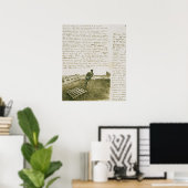 Vincent van Gogh | Man dat een harnas trekt Poster (Thuiskantoor)