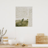 Vincent van Gogh | Man dat een harnas trekt Poster (Keuken)
